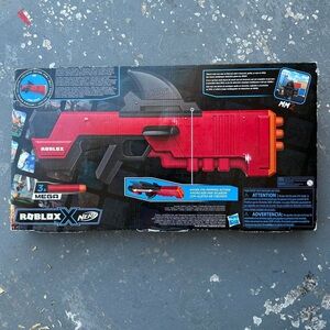 NERF Roblox Mega Red and Orange Blaster